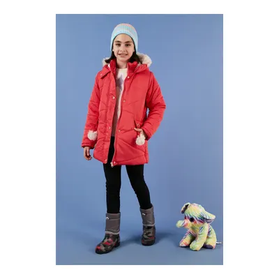 Lela Kız Çocuk Mont 6035034 Kırmızı