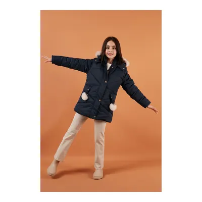 Lela Kız Çocuk Mont 6035034 LACİVERT