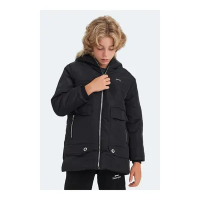Slazenger CAMELIA Unisex Çocuk Mont & Kaban Siyah