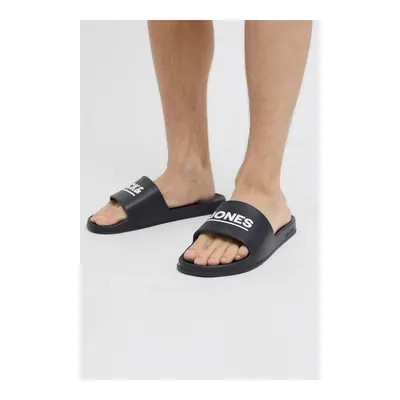 Jack & Jones Erkek Jfwollie Yazı Detaylı Terlik 12236477 Lacivert