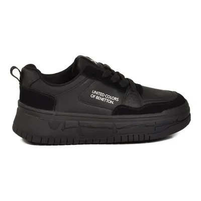 United Colors of Benetton Siyah Bağcıklı Hafif Unisex Spor Ayakkabı BNI-10281 G