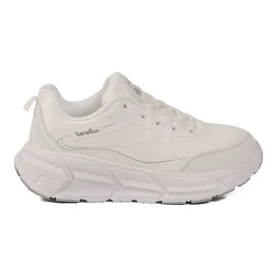 United Colors of Benetton Beyaz Fileli Hafif Esnek Hafızalı Taban Unisex Spor Ayakkabı BNI-11500 G