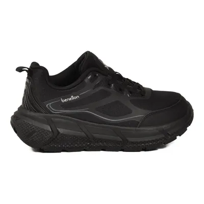 United Colors of Benetton Siyah Fileli Hafif Esnek Hafızalı Taban Unisex Spor Ayakkabı BNI-11500 G