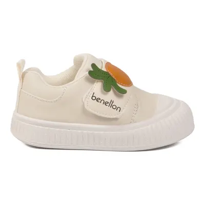 United Colors of Benetton Beyaz Cırtlı Bebek Spor Ayakkabı BNI-11405 B