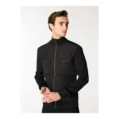 Fabrika Siyah Erkek Basic Kapitone Mont F4WM-MNT 2771
