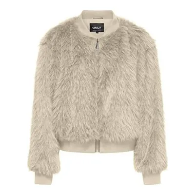 Only Onlmanny Faux Fur Bomber Cc Otw Mont 15322405 Pumice Stone