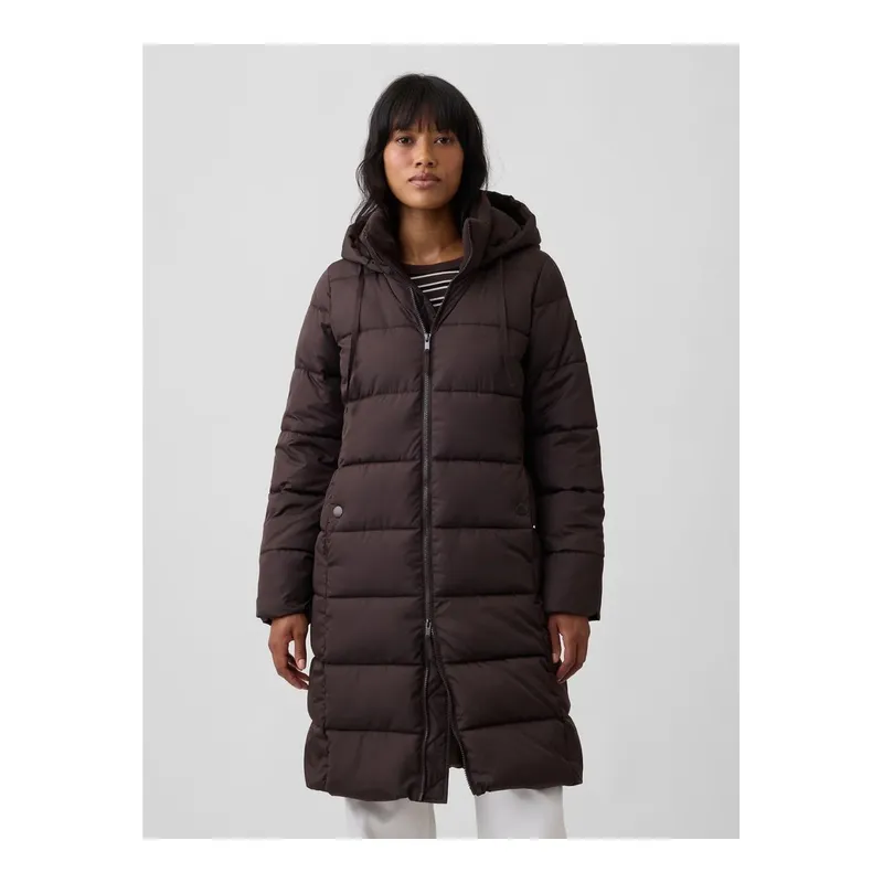 GAP Relaxed Midi Puffer Şişme Mont 910112 Kadın Mont, görsel 1