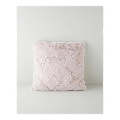 Soft Touch Rabbit Pelüş Kırlent Kılıfı 45x45 cm Pudra