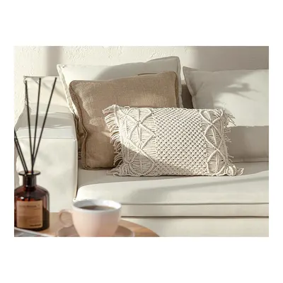 Aurelia Makrome Dolgulu Kırlent 45x30 cm İndigo