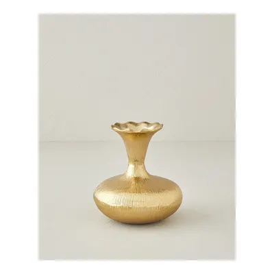 Silva Metal Vazo 15x15x16 cm Gold