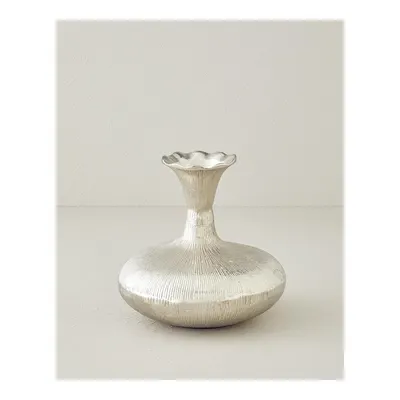Silva Metal Vazo 19,5x19,5x19 cm Silver