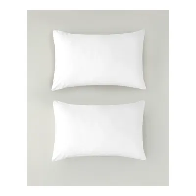 Pure %100 Pamuklu 2'li Yastık Kılıfı 50x70 cm Beyaz
