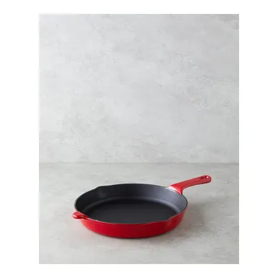 Hecha Demir Döküm Yuvarlak Tava 27 cm Kırmızı