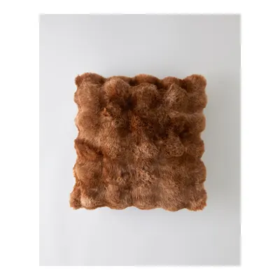 Terra Pelüş Kırlent Kılıfı 45x45 cm Kahve