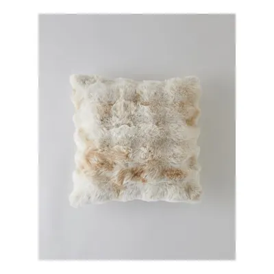 Terra Pelüş Kırlent Kılıfı 45x45 cm Bej