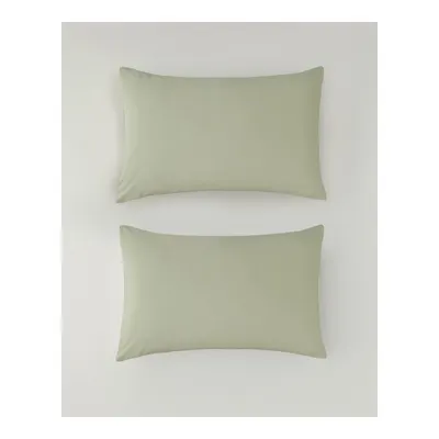 Novella Premium Pamuklu 2'li Yastık Kılıfı 50x70 cm Açık Yeşil