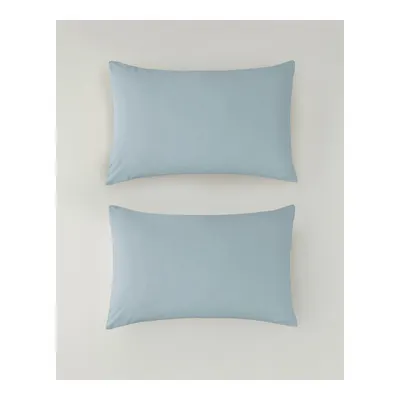 Novella Premium Pamuklu 2'li Yastık Kılıfı 50x70 cm Açık Mavi
