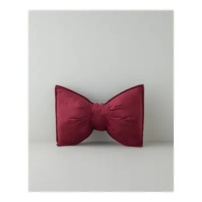 Fiyonklu Dekoratif Kırlent 44x29 cm Bordo