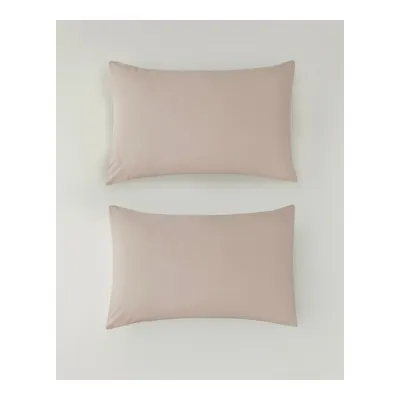 Novella Premium Pamuklu 2'li Yastık Kılıfı 50x70 cm Toz Pembe