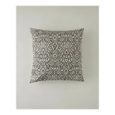 Mirena Kırlent Kılıfı 45x45 cm Siyah - Beyaz