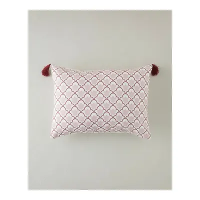 Liora Dolgulu Kırlent 35x50 cm Pembe