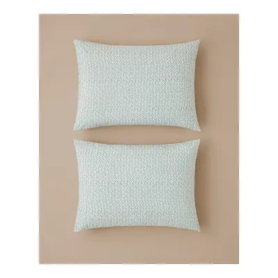 Leafline Kolay Ütülenir 2'li Yastık Kılıfı 50x70 cm Yeşil