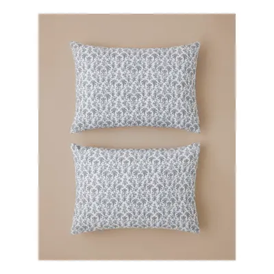 Fiore Kolay Ütülenir 2'li Yastık Kılıfı 50x70 cm Mor