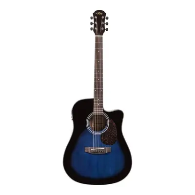 Aria ADW01CEBLS Cutaway Elektro Akustik Gitar