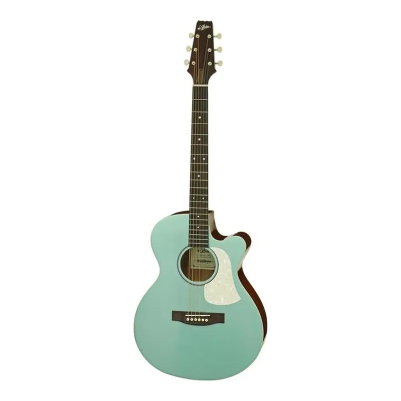 Aria FETR1AQMR Elektro Akustik Gitar, görsel 1