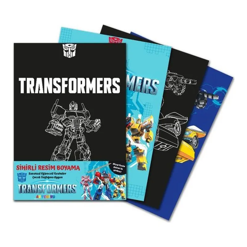 Transformers Sihirli Resim Boyama + Ahşap Kalem, görsel 1