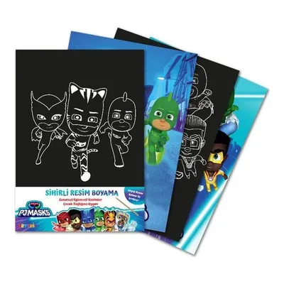 PJ Masks Sihirli Resim Boyama + Ahşap Kalem