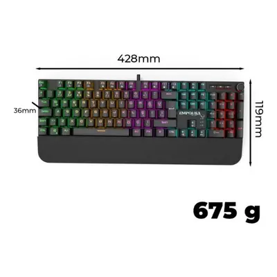 Inca IKG-458 Empousa Red Switch Software Anti-Ghost RGB Mekanik Klavye