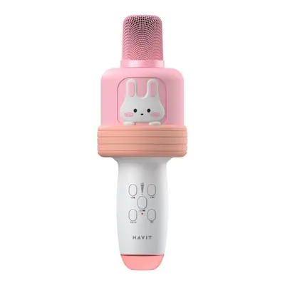 Havit KS201BT Çocuk Karaoke Mikrofon Karakter Tasarımlı Pembe