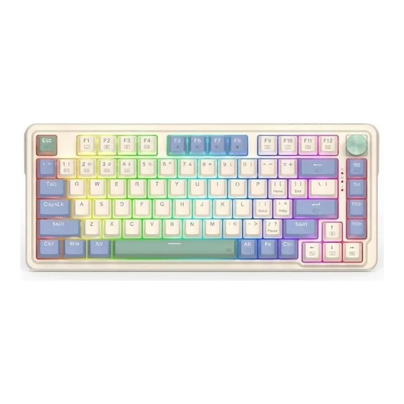 REDRAGON Ucal K673 Pro %75 Red Switch RGB Hotswap Türkçe Wireless Mekanik Oyuncu Klavyesi Çok renkli, görsel 1