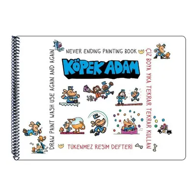 Akademi Çocuk Tükenmez Resim Defteri-Köpek Adam 1- 25X35Cm