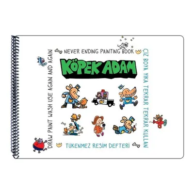 Akademi Çocuk Tükenmez Resim Defteri-Köpek Adam 2- 25X35Cm
