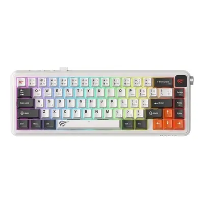 Havit Gamenote KB932L Pro-TUR Tri-Mode RGB Mekanik Oyuncu Klavyesi - Beyaz