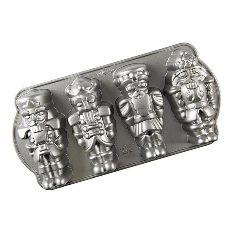 Nordicware Nutcracker Mini Kek Kalıbı Platin, görsel 1