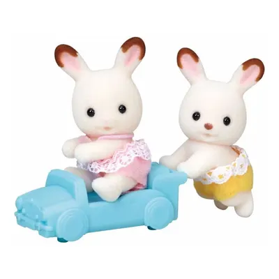 Sylvanian Families Çikolata Kulaklı Tavşan İkiz Bebekleri