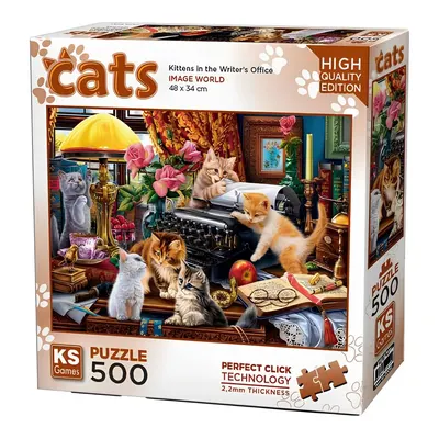 Ks Games Kittens İn The Writers Office 500 Parça Puzzle