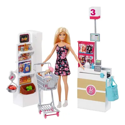 Barbie Süpermarkette Oyun Seti FRP01
