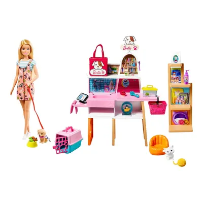 Barbie ve Evcil Hayvan Dükkanı Oyun Seti GRG90