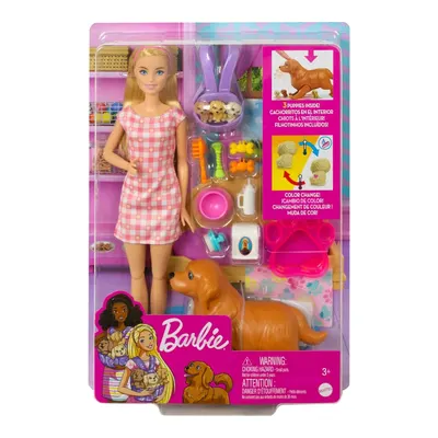 Barbie ve Yeni Doğan Köpekler Oyun Seti HCK75
