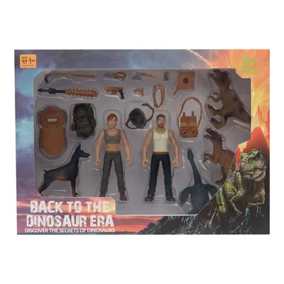 Mega 2li Figürlü Dinozorlu Savunma Seti