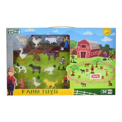 Mega Farm Toys 34 Parça Çiftlik Hayvanları Seti