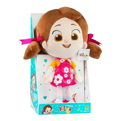 Niloya Çiçekli Müzikli Peluş Bebek 35 cm