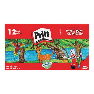 Pritt Pastel Boya 12 Renk Karton Kutu