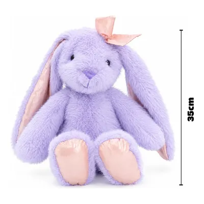 Petrichor Pembe Fiyonklu Mor Peluş Tavşan 35 Cm