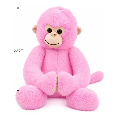 Petrichor Pembe Peluş Maymun 50 Cm
