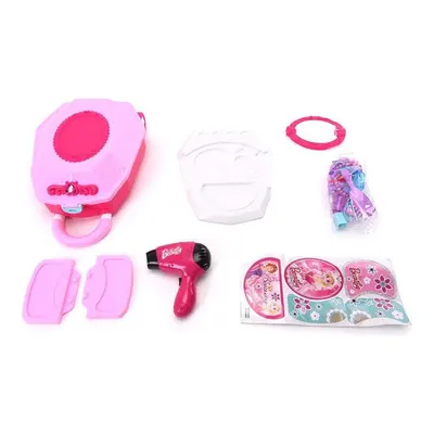 Mega Çekçekli Çantalı Güzellik Seti Pembe